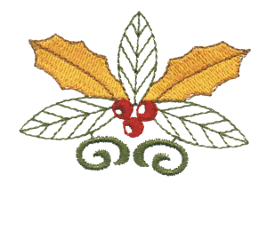 Holly & Ivy Embroidery Design by GUNOLD®