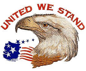 United We Stand with Eagle Head, smaller
