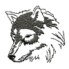 Wolf Head, one color