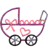 Baby girl carriage