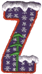 Snow Letter Z