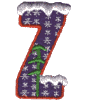 Snow Letter Z
