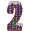Snow Numeral Two