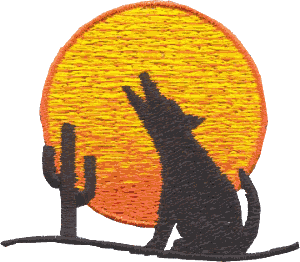 Howling Coyote Silhouette
