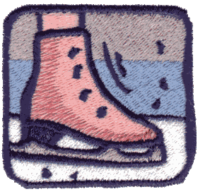 Figure Skate, with border