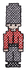 Cross Stitched Toy Soldier