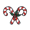 Crossed Candycanes