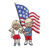 Kids with Flag