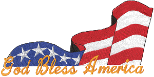 God Bless America Flag / larger