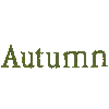 Autumn Text, for Satin Stitch