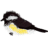 Chickadee Only, embroidered 