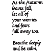 As Autumn Leaves Fall - text