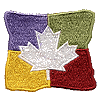 Squares with Maple Leaf Filled