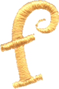 Curly Lowercase F