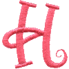 Curly Uppercase H