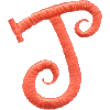 Curly Uppercase J