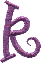 Curly Lowercase K