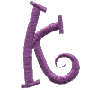 Curly Uppercase K