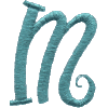 Curly Uppercase M