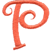 Curly Uppercase P