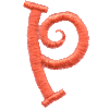 Curly Lowercase P