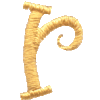 Curly Lowercase R