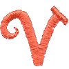Curly Lowercase V