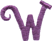 Curly Lowercase W