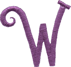 Curly Uppercase W