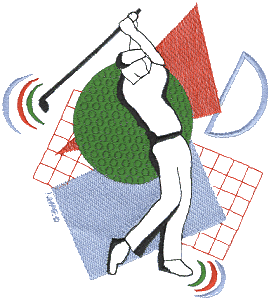 Male Golf Graphic