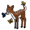 Deer & Butterflies