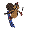 Skiing Beaver