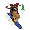 Snowboarding Beaver