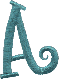 Curly Uppercase A (Pointy)