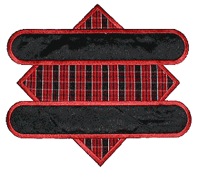 Diamond with Two Rounded Rectangles Appliqué