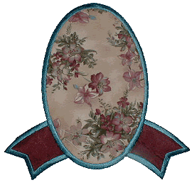 Oval with Banner in Back Appliqué