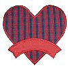 Heart with Banner Appliqué