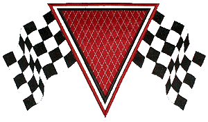 Triangle with Checkered Flags Appliqué