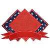 Three Overlapping Diamonds with Banner Appliqué