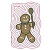 Gingerbread Man Outlined