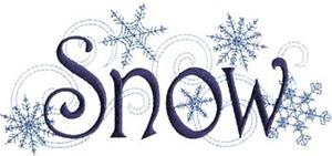 "Snow", Snowflakes & Swirls