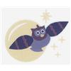 Full Moon Flying Owl