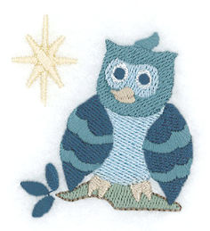 Small Sitting Owl with Star