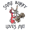 Some Bunny Loves Me, with caption
