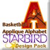 Basketball Applique Alphabet