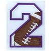 2 Football Applique Number