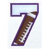 7 Football Applique Number
