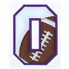 0 Football Applique Number