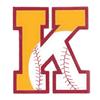 K Baseball-Softball Applique Letter