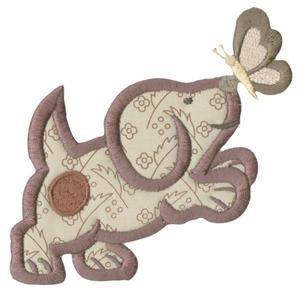 Butterfly Puppy, Smaller (Applique)